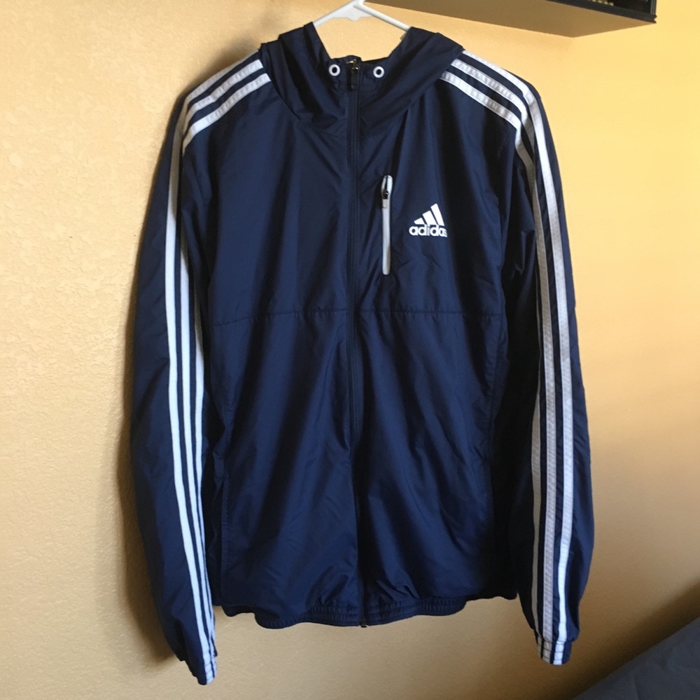 Adidas Men’s Blue Windbreaker Jacket